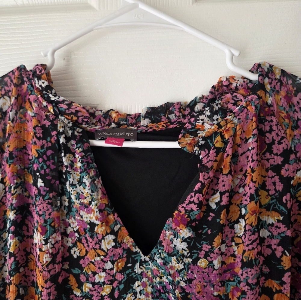 VINCE CAMUTO Dress XL NWT Floral $79 - Picture 5 of 9